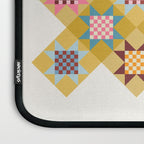 Checkerboard Quilt Shapes - Multicolor Gold Laptop Sleeve Gallery Image 3