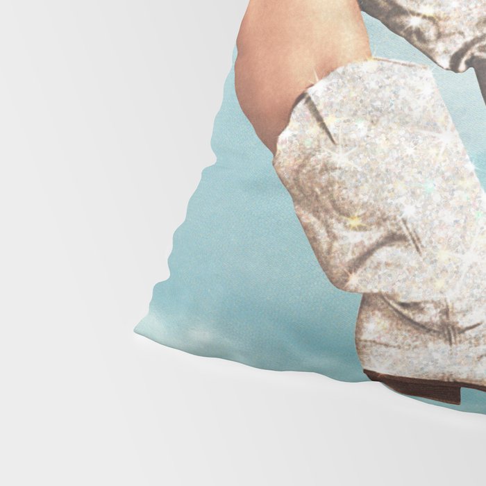 These Boots - Glitter Blue Sky Landscape Pillow Sham Gallery Image 4