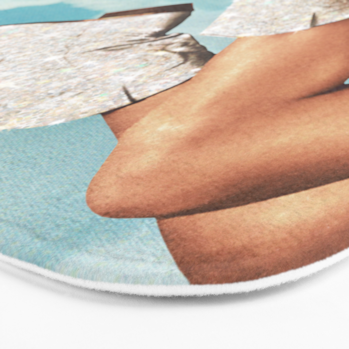 These Boots - Glitter Blue Sky Landscape Bath Mat Gallery Image 3
