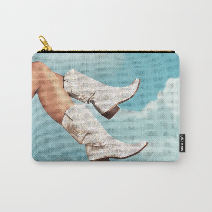 These Boots - Glitter Blue Sky Landscape Carry All Pouch Gallery Image 1