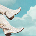 These Boots - Glitter Blue Sky Landscape Coffee Mug Gallery Image 2