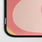 Happy Flower 60s Retro Vibe Pink Blush Mustard  Laptop Sleeve Gallery Image 3