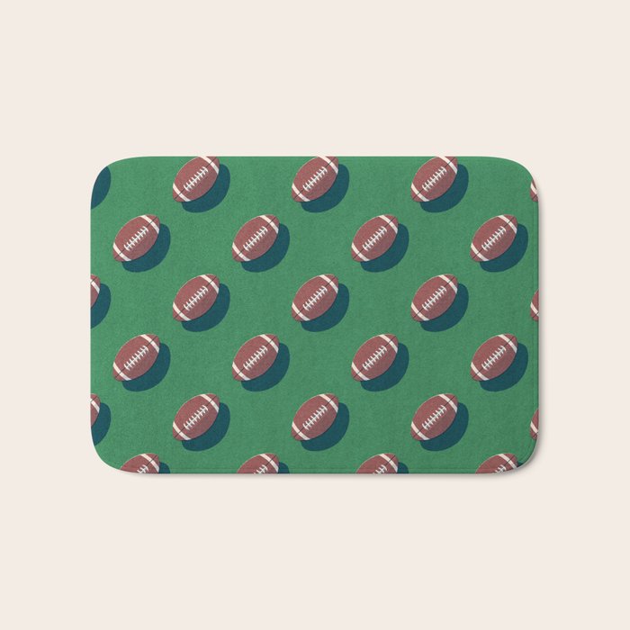BALLS American Football - pattern Bath Mat Gallery Image 1