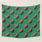 BALLS American Football - pattern Wall Tapestry Gallery Image 4