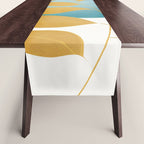 Soft Abstract Shapes 07 Table Runner Gallery Image 1