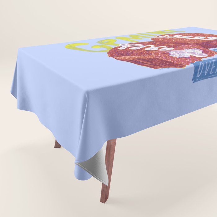 Gemini Twins in Lavender & Blue | Zodiac Series Tablecloth Gallery Image 1