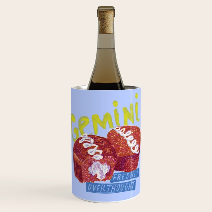 Gemini Twins in Lavender & Blue | Zodiac Series Wine Chiller Gallery Image 1