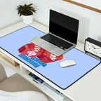Gemini Twins in Lavender & Blue | Zodiac Series Desk Mat Gallery Image 2