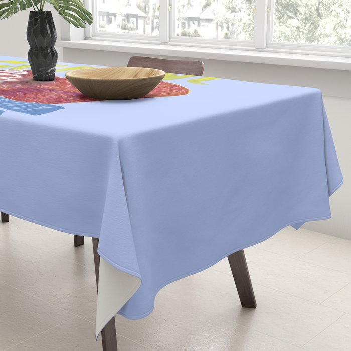 Gemini Twins in Lavender & Blue | Zodiac Series Tablecloth Gallery Image 3