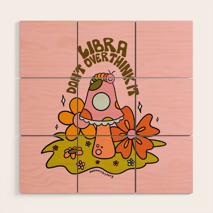 Libra Caterpillar Wood Wall Art Gallery Image 1