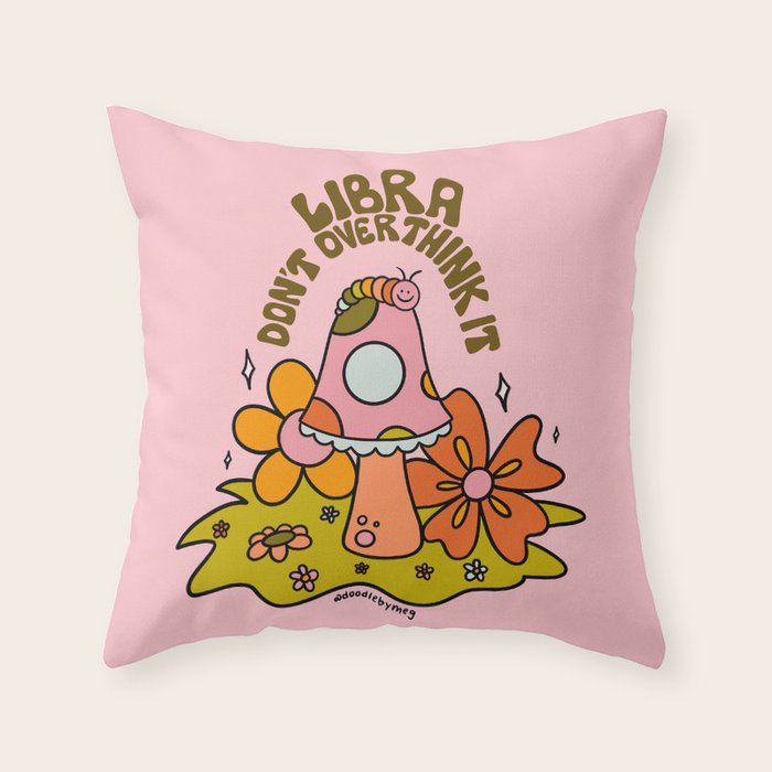 Libra Caterpillar Throw Pillow Gallery Image 6