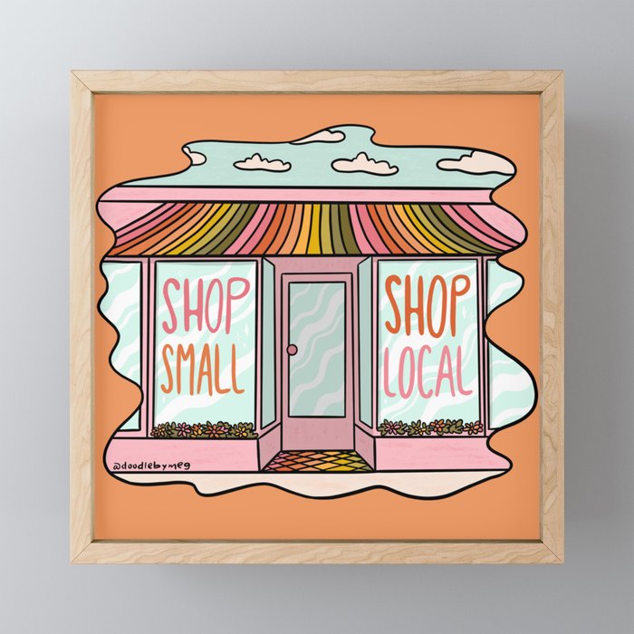 Shop Local Shop Small Mini Art Print Gallery Image 1