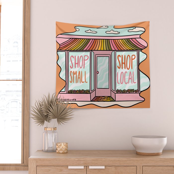 Shop Local Shop Small Wall Tapestry Gallery Image 2