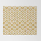 Solstice Boho Geometric Goldenrod Throw Blanket Gallery Image 2