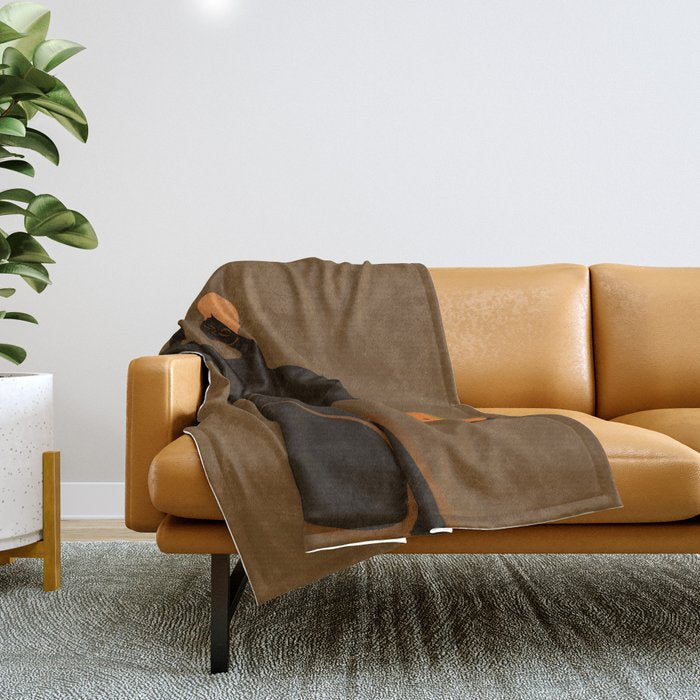 Papaya and Mangosteen Throw Blanket Gallery Image 1
