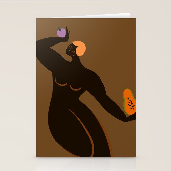 Papaya and Mangosteen Stationery Card Gallery Image 2