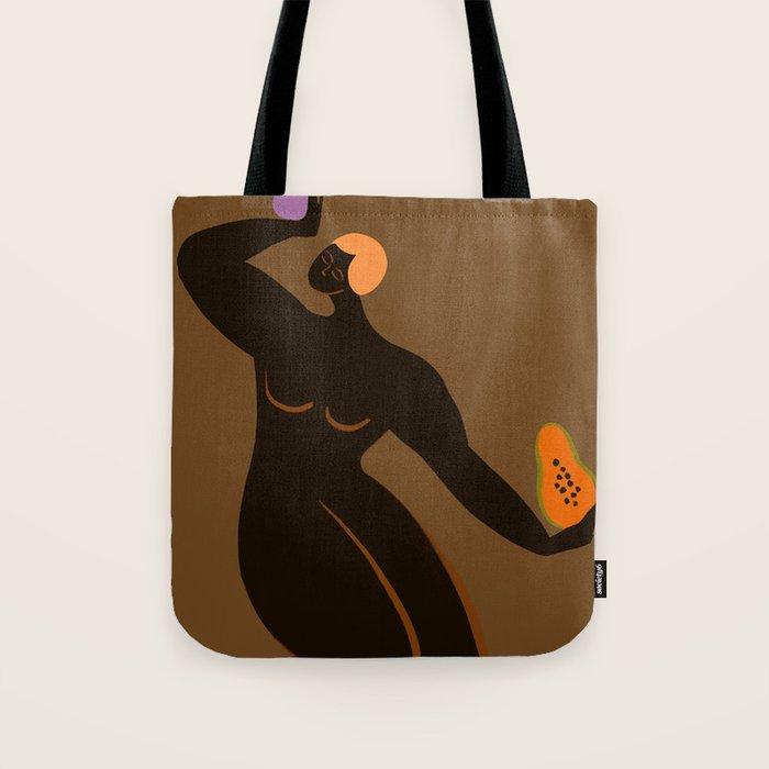 Papaya and Mangosteen Tote Bag Gallery Image 1