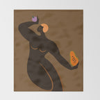 Papaya and Mangosteen Throw Blanket Gallery Image 2