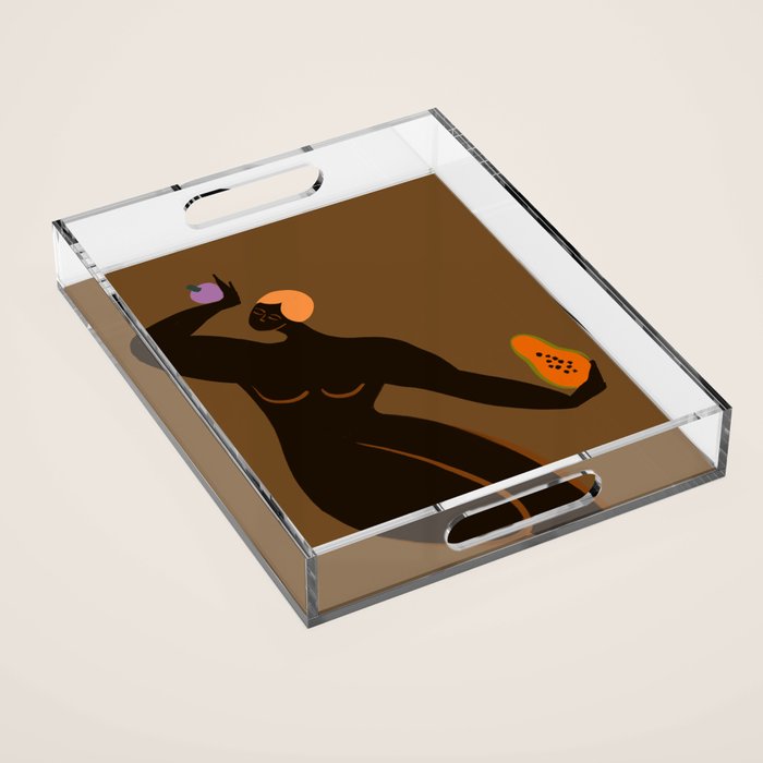 Papaya and Mangosteen Acrylic Tray Gallery Image 1