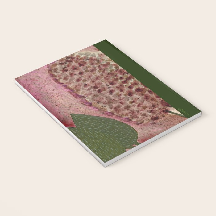 Garden Lilac Flower Painting in Purple & Peach Notebook Gallery Image 3