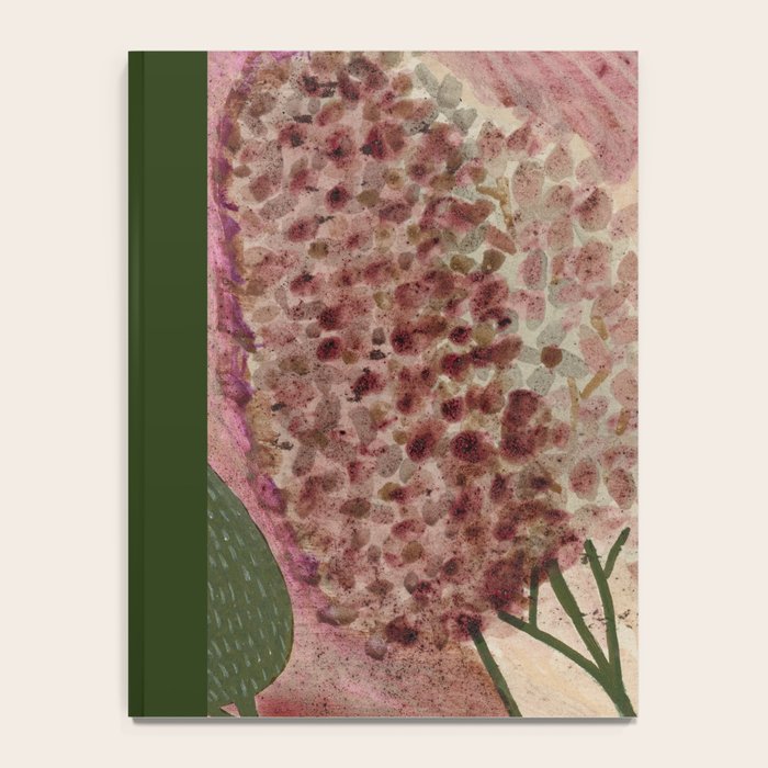 Garden Lilac Flower Painting in Purple & Peach Notebook Gallery Image 4
