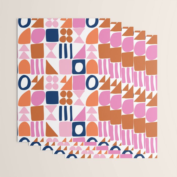 Sweet Whimsy Shapes Pattern  Wrapping Paper Gallery Image 3