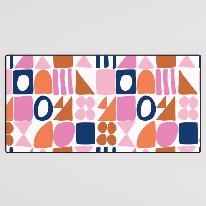 Sweet Whimsy Shapes Pattern  Desk Mat Gallery Image 3