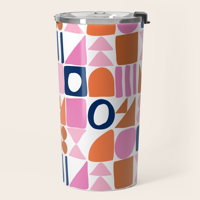 Sweet Whimsy Shapes Pattern  Travel Mug Gallery Image 2