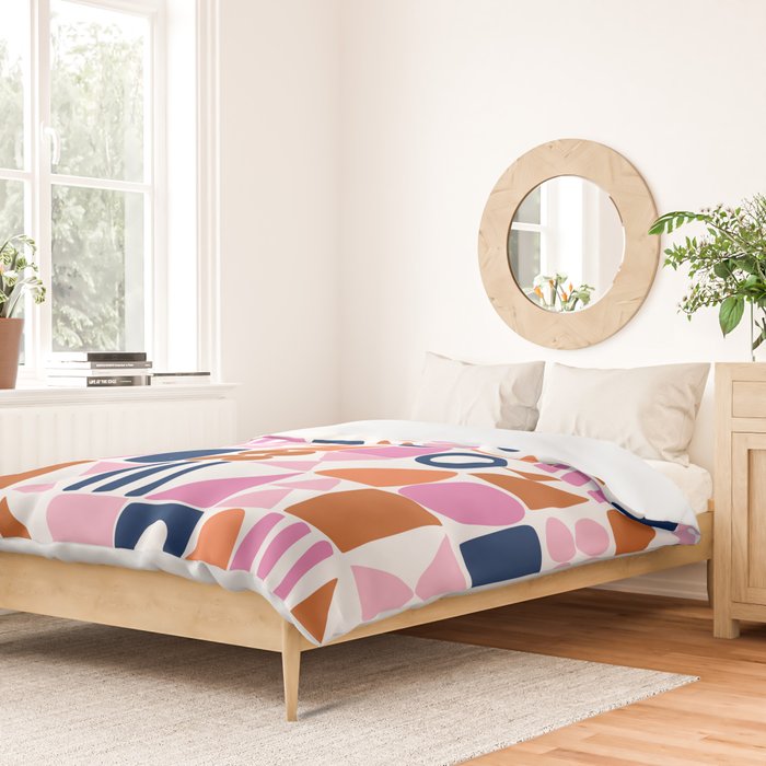 Sweet Whimsy Shapes Pattern  Duvet Cover Gallery Image 2