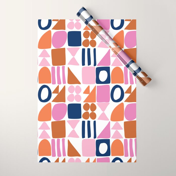 Sweet Whimsy Shapes Pattern  Wrapping Paper Gallery Image 1