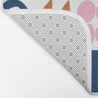 Sweet Whimsy Shapes Pattern  Bath Mat Gallery Image 2