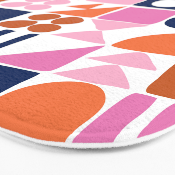 Sweet Whimsy Shapes Pattern  Bath Mat Gallery Image 3