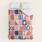 Sweet Whimsy Shapes Pattern  Duvet Cover Gallery Image 6