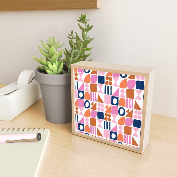 Sweet Whimsy Shapes Pattern  Mini Art Print Gallery Image 2