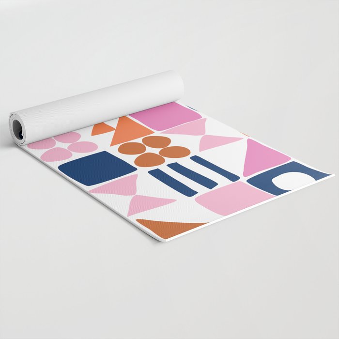 Sweet Whimsy Shapes Pattern  Yoga Mat Gallery Image 2