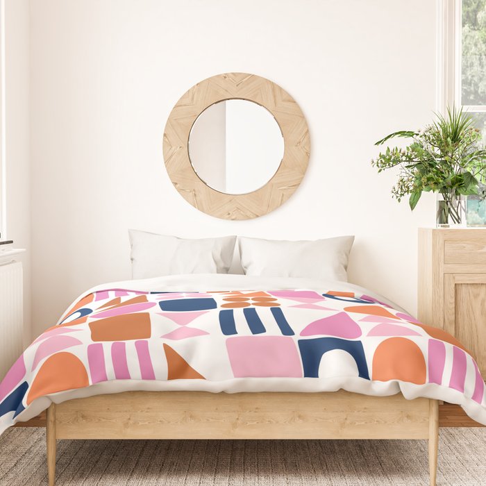 Sweet Whimsy Shapes Pattern  Duvet Cover Gallery Image 3