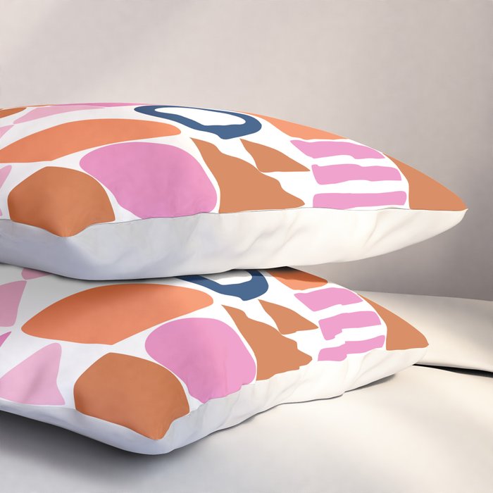 Sweet Whimsy Shapes Pattern  Pillow Sham Gallery Image 3