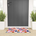 Sweet Whimsy Shapes Pattern  Welcome Mat Gallery Image 3