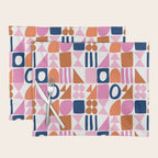 Sweet Whimsy Shapes Pattern  Placemat Gallery Image 1