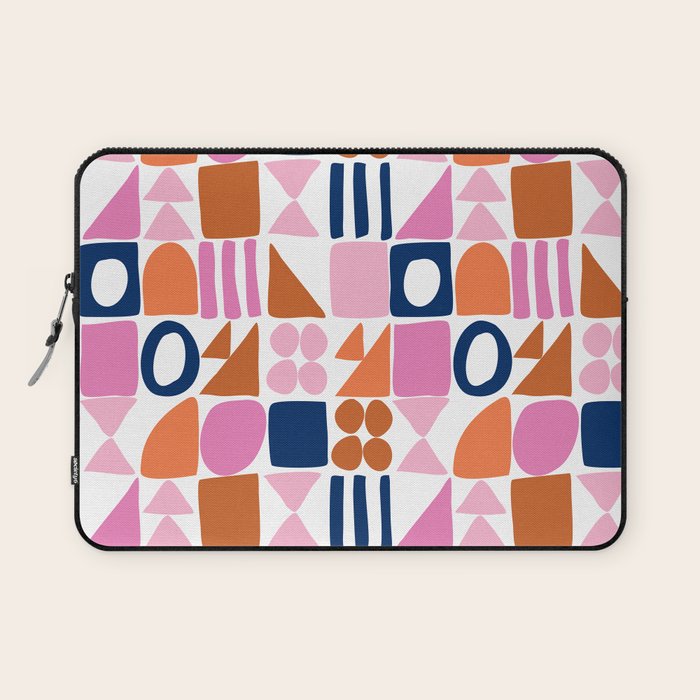 Sweet Whimsy Shapes Pattern  Laptop Sleeve Gallery Image 1