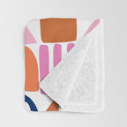 Sweet Whimsy Shapes Pattern  Throw Blanket Gallery Image 3