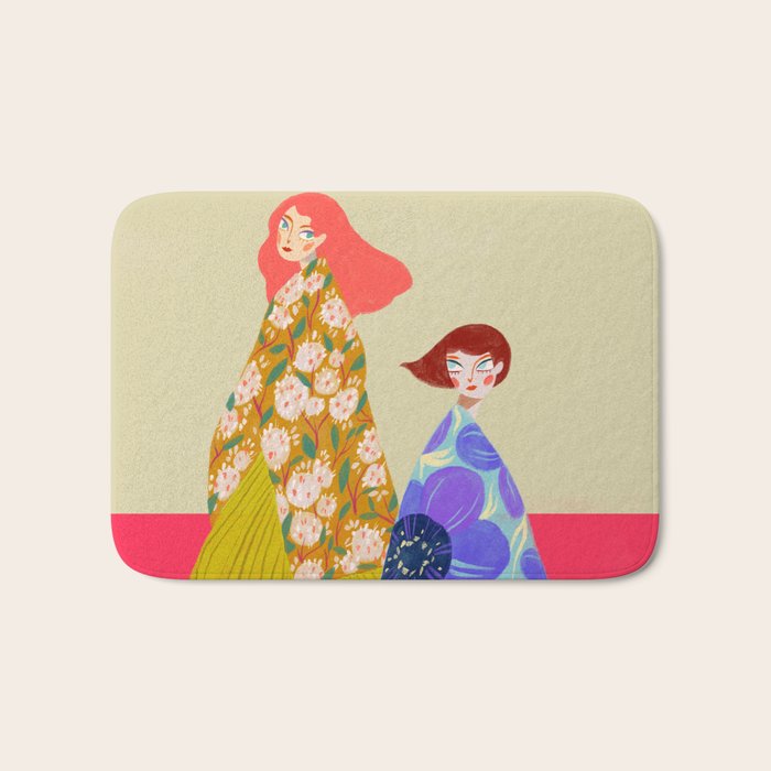 Floral Flow Bath Mat Gallery Image 1