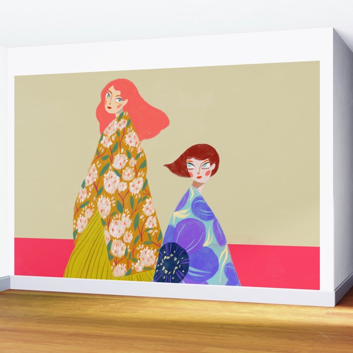 Floral Flow Wall Mural Gallery Image 2