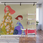 Floral Flow Wall Mural Gallery Image 1