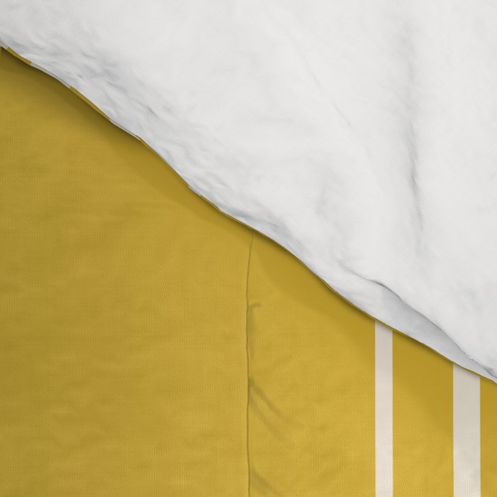 Marigold Yellow and Creme Lines Comforter Gallery Image 4