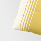 Marigold Yellow and Creme Lines Pillow Sham Gallery Image 4