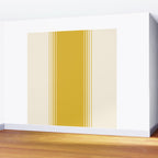 Marigold Yellow and Creme Lines Wall Mural Gallery Image 2