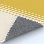 Marigold Yellow and Creme Lines Rug Gallery Image 4