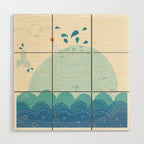 Whale Wood Wall Art Gallery Image 1