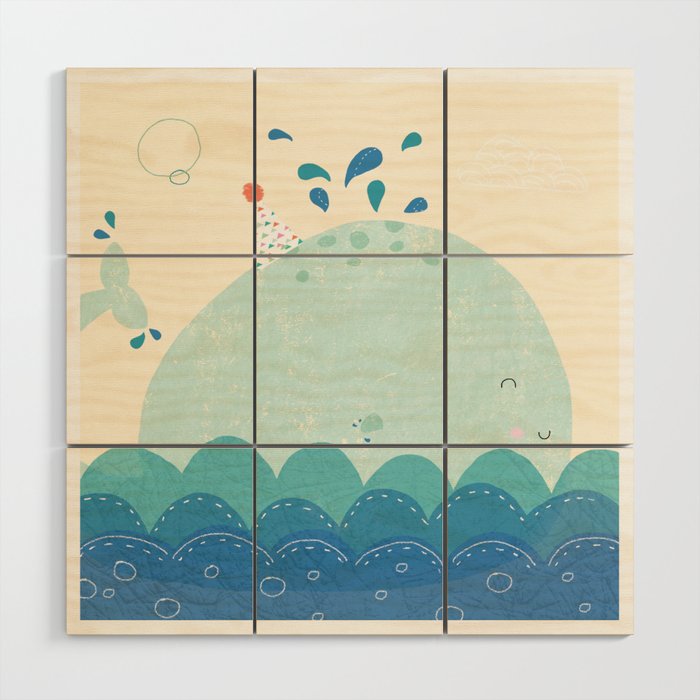 Whale Wood Wall Art Gallery Image 1